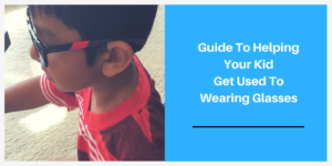 kid wearing glasses